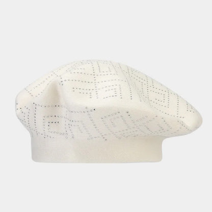 Franse baret met kleine steentjes diversen kleuren