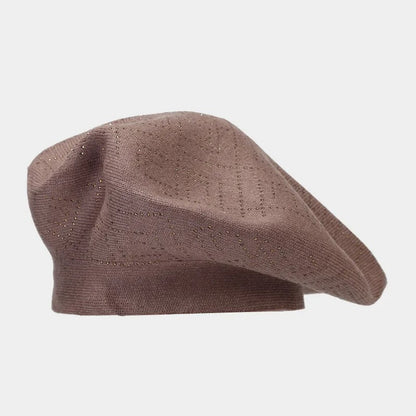 Franse baret met kleine steentjes diversen kleuren