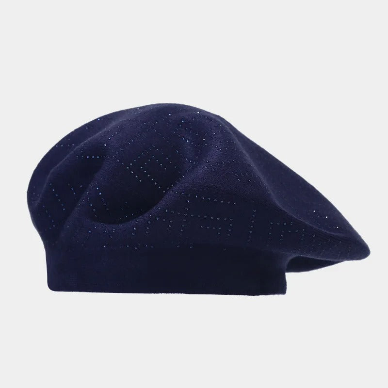Franse baret met kleine steentjes diversen kleuren